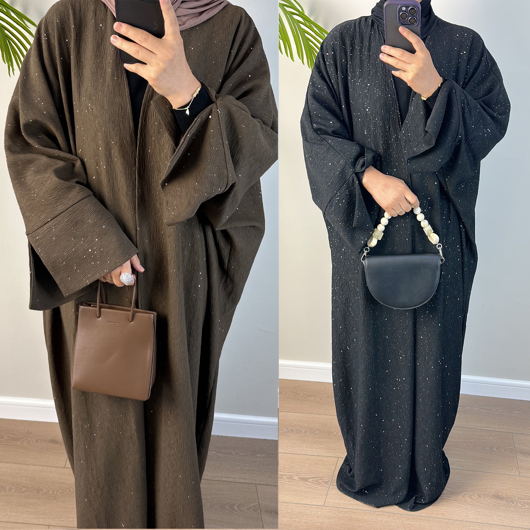 LR672 Dubai Middle East Türkiye Dubai Autumn and Winter Elegant Thickened Cardigan - MinYang Fashion Apparel Accessory Manufacturer