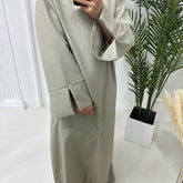 LR715 AliExpress Dubai Middle East Turkish Loose Plus Size Elegant Dress Robe - MinYang Fashion Apparel Accessory Manufacturer