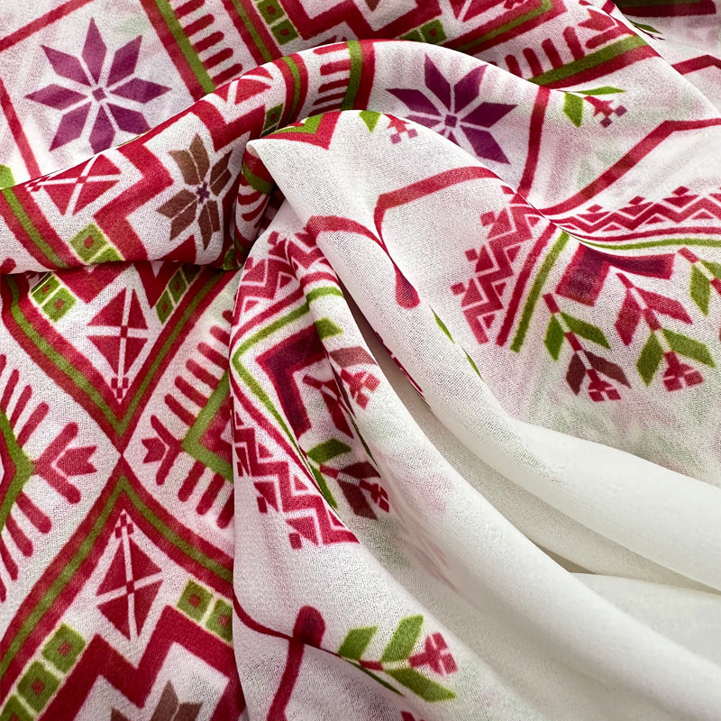 NUEVO02 HIJAB DE GASA CON ESTAMPADO KUFFIYEH