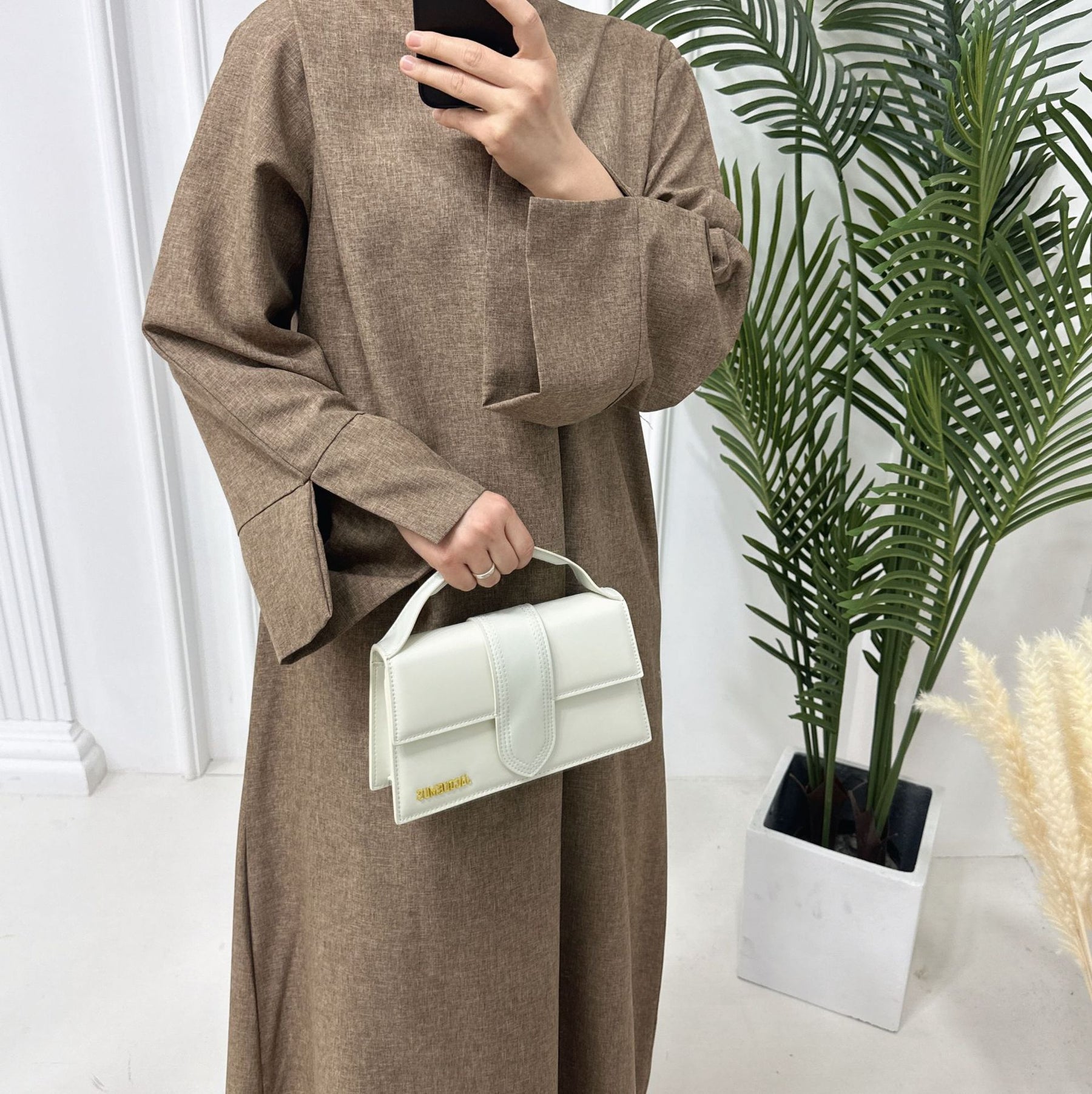 LR715 AliExpress Dubai Middle East Turkish Loose Plus Size Elegant Dress Robe - MinYang Fashion Apparel Accessory Manufacturer