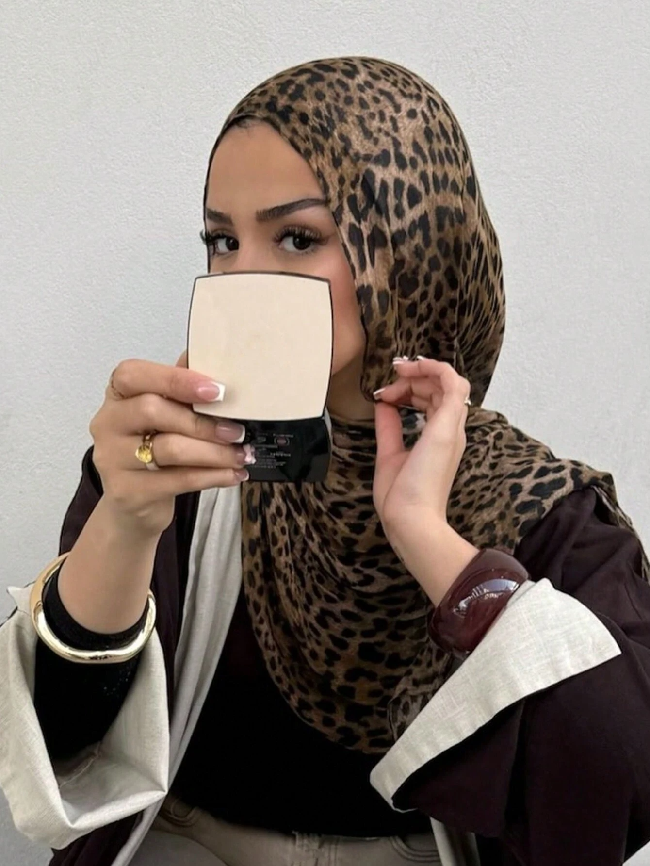 MYM01 Modal Leopard Print Casual Elegant Scarf /hijab