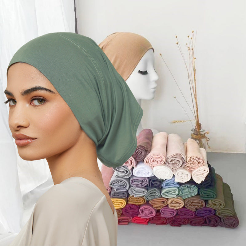 WJA473 New Modal solid color barrel hat base hat small hat - MinYang Fashion Apparel Accessory Manufacturer