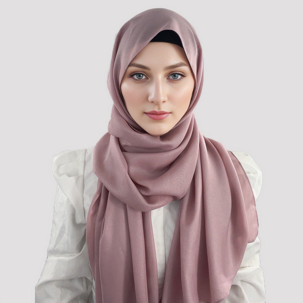 MSL328 Pure color diamond chiffon long scarf scarf wholesale - MinYang Fashion Apparel Accessory Manufacturer