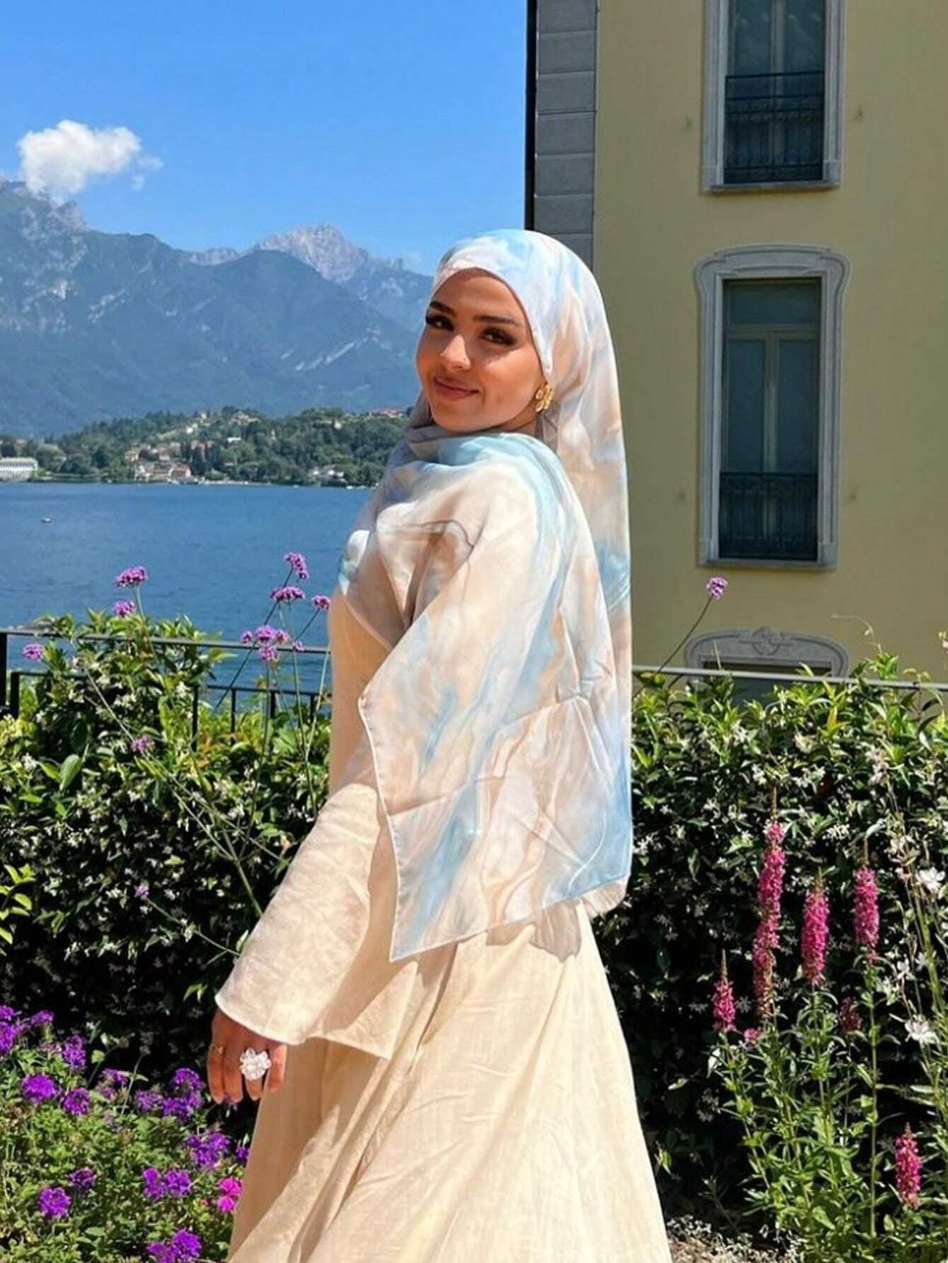 Bufanda/hijab con estampado modal de moda MYM17
