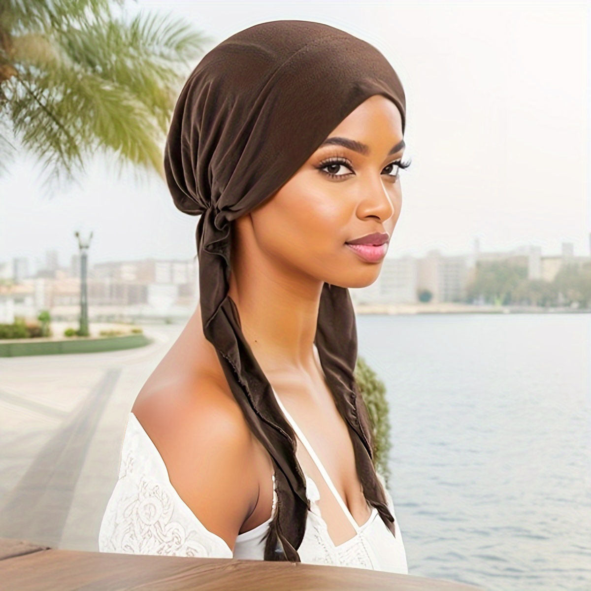 HX-01 Solid color headscarf Muslim women's hat - MinYang Fashion Apparel Accessory Manufacturer