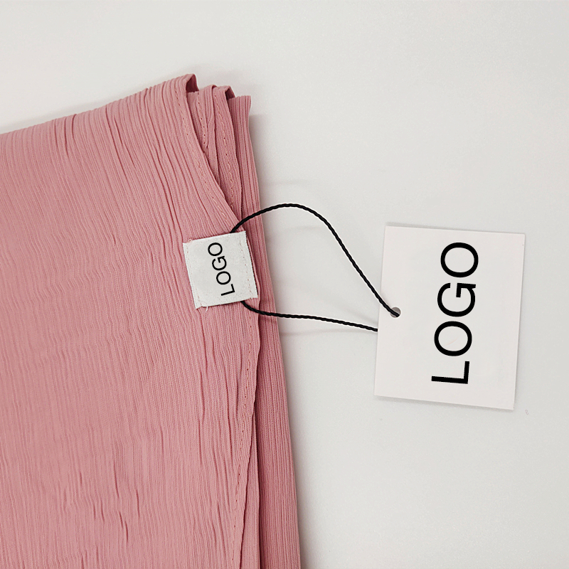 002 Custom label opp bag sewing label paper tag make your own hijab - MOQ:500 - MinYang Fashion Apparel Accessory Manufacturer