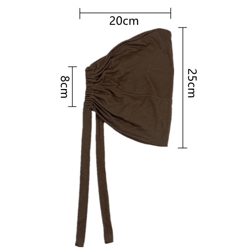 WJA351 Modal elastic adjustable solid color small hat cap - MinYang Fashion Apparel Accessory Manufacturer