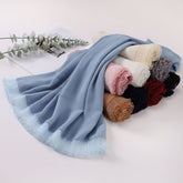 20240412-2  Lace Pearl Chiffon Long Scarf - MOQ:2 - MinYang Fashion Apparel Accessory Manufacturer