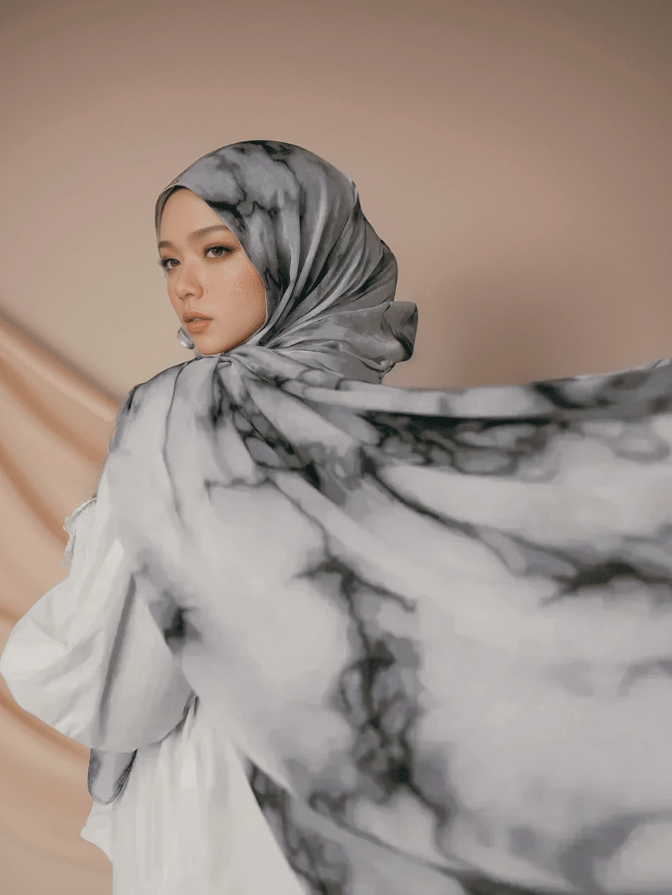 MYM03 New Modal Printed Hijabs Brimming Muslim Premium Ombr - MinYang Fashion Apparel Accessory Manufacturer