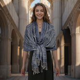MY03 New Jacquard Tassel Long Scarf - MinYang Fashion Apparel Accessory Manufacturer
