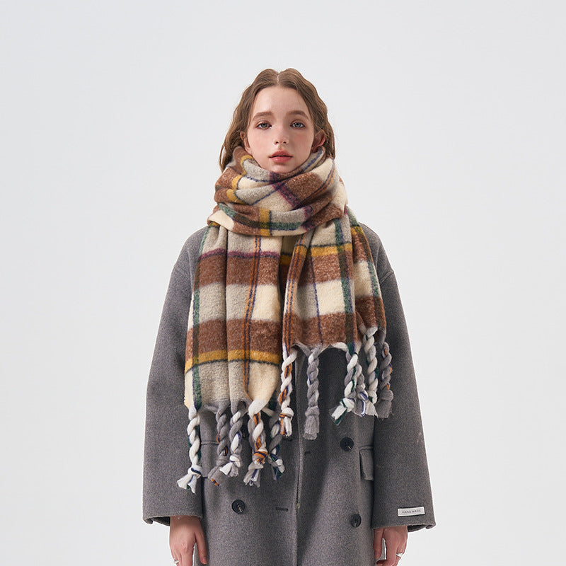 2023-08-31 Plaid stripe winter scarf - MinYang Fashion Apparel Accessory Manufacturer