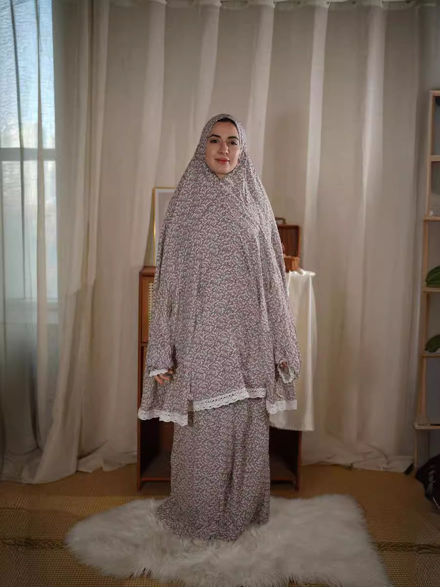 49 Cross-border Middle Eastern Muslim women's suits for worship abaya Dresses/gowns prayer set