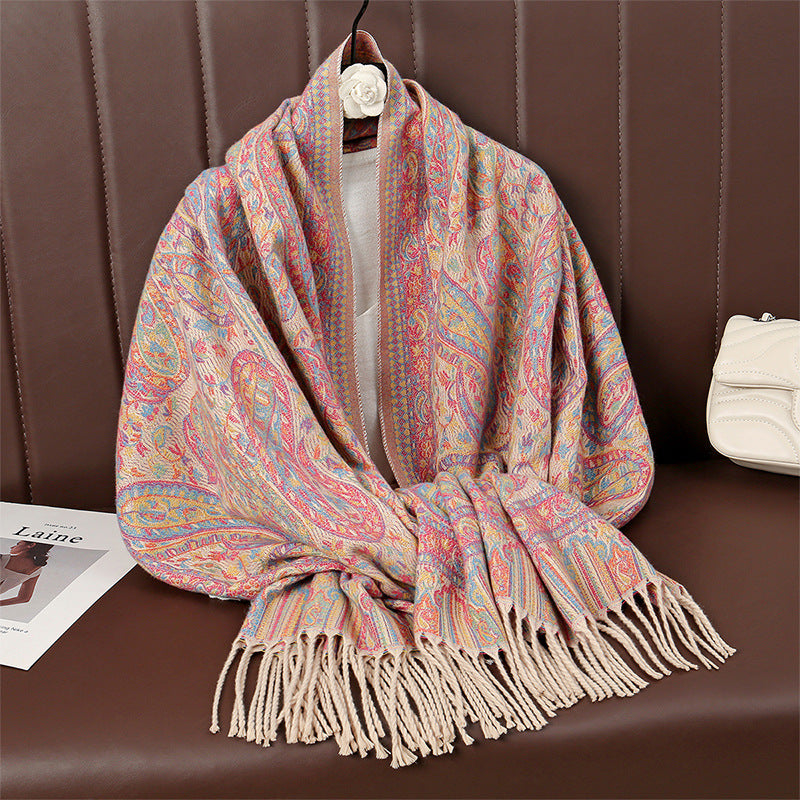 MY07 New core-spun yarn thick warm scarf - MinYang Fashion Apparel Accessory Manufacturer