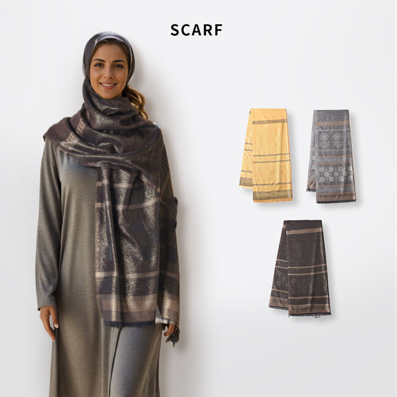 03-16 Hot Selling Turkish Headscarf Travel High-end Sunscreen Shawl Casual Scarf