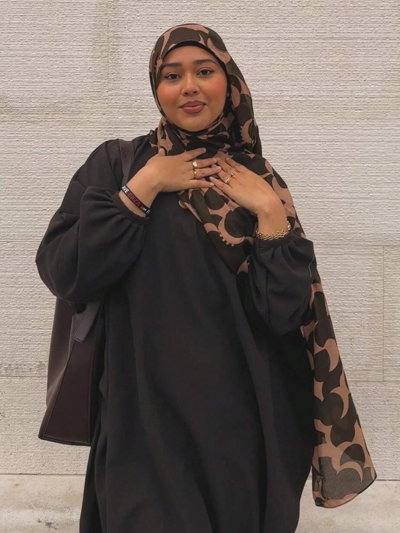 MYM22 Contrast color design modal Printed hijab - MinYang Fashion Apparel Accessory Manufacturer