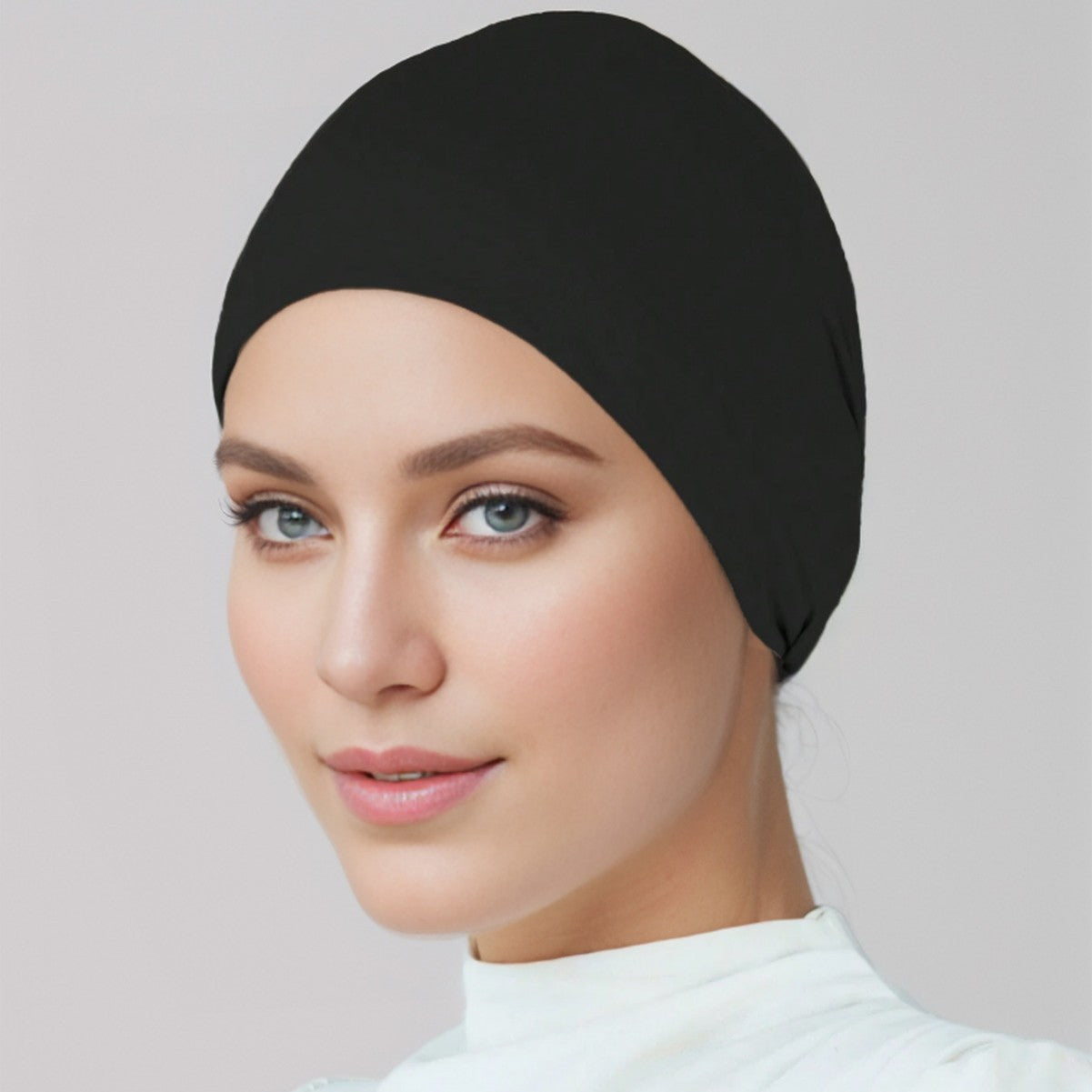 MSL124 Solid color jersey hijab cap