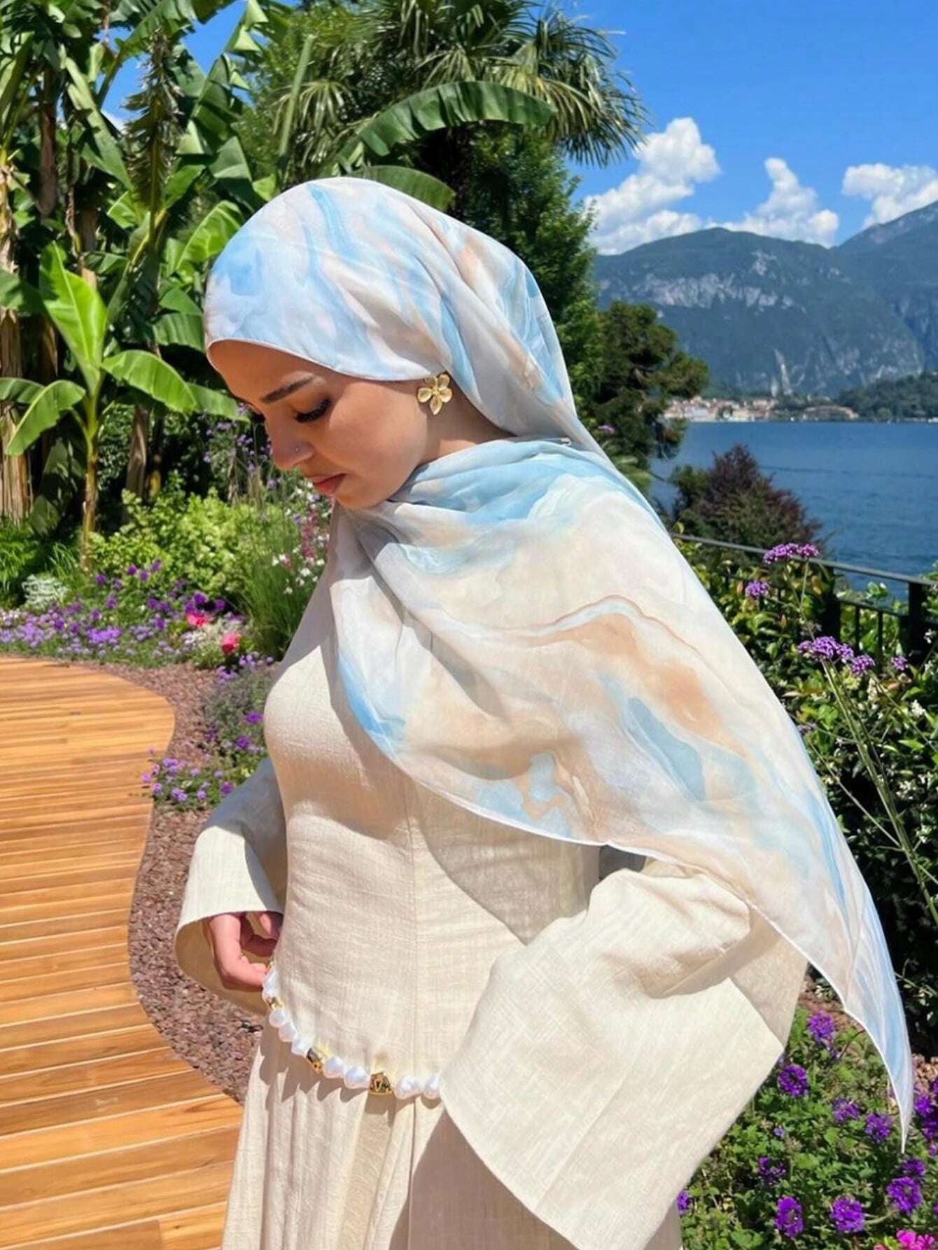Bufanda/hijab con estampado modal de moda MYM17