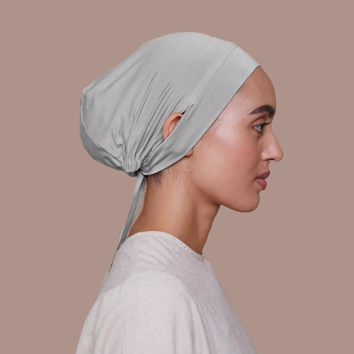 QD039 Modal drawstring ear turban hat cap - MinYang Fashion Apparel Accessory Manufacturer