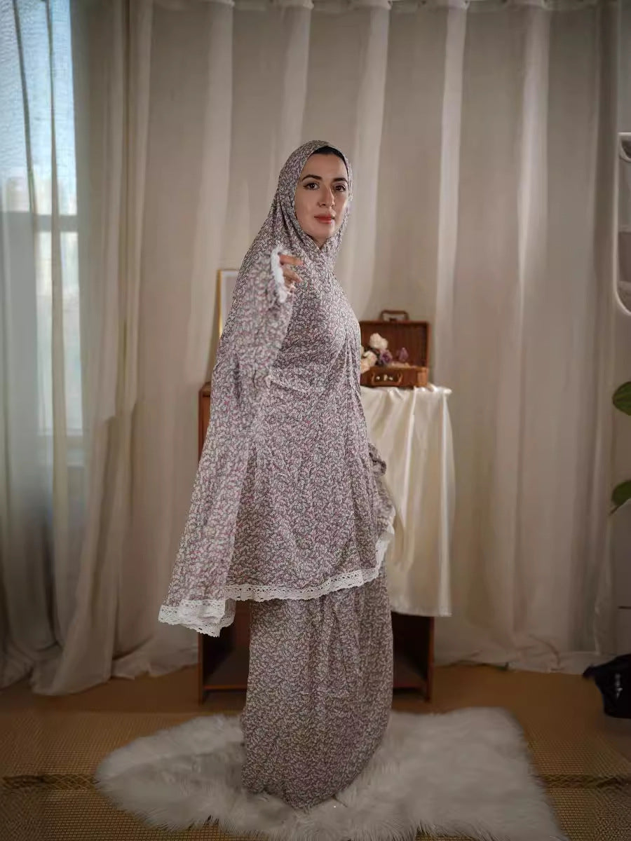 49 Cross-border Middle Eastern Muslim women's suits for worship abaya Dresses/gowns prayer set