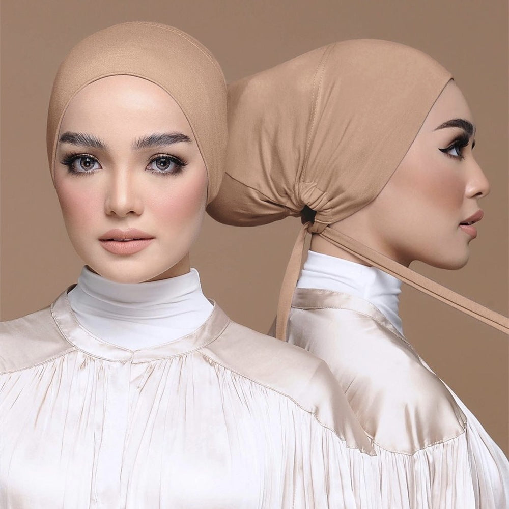 MSL010 Elastic tie hijab chemotherapy cap