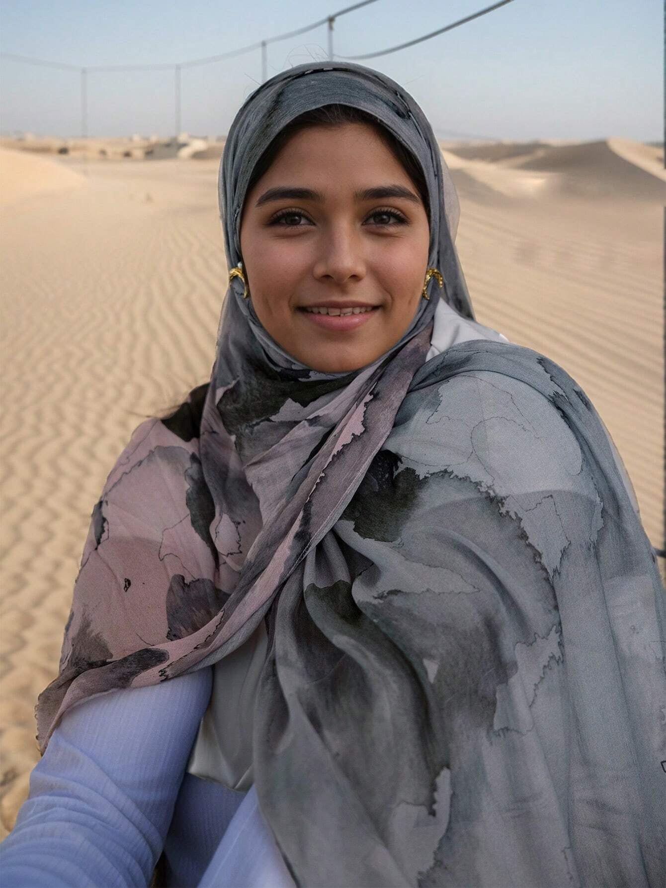MYM29 Modal refreshing style printed scarf/hijab - MinYang Fashion Apparel Accessory Manufacturer