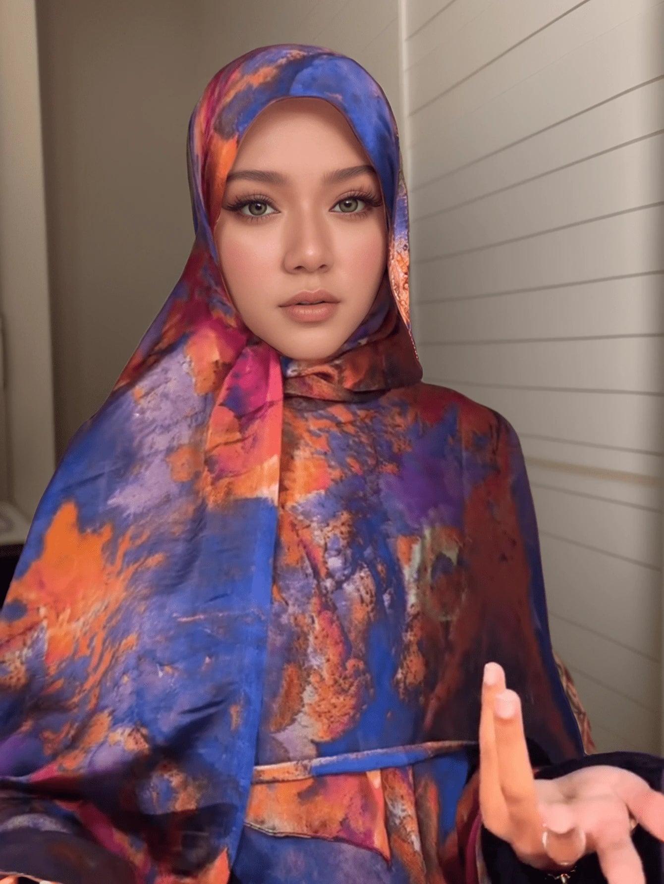 MYM14 Modal tie-dye printed scarf/hijab - MinYang Fashion Apparel Accessory Manufacturer