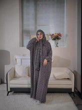 28  Plus Size Dress Muslim Women Traditional Scarf All-in-One High-end Elegant Prayer Robe Fashion Print  abaya  Dresses/gowns  prayer set - MinYang Fashion Apparel Accessory Manufacturer