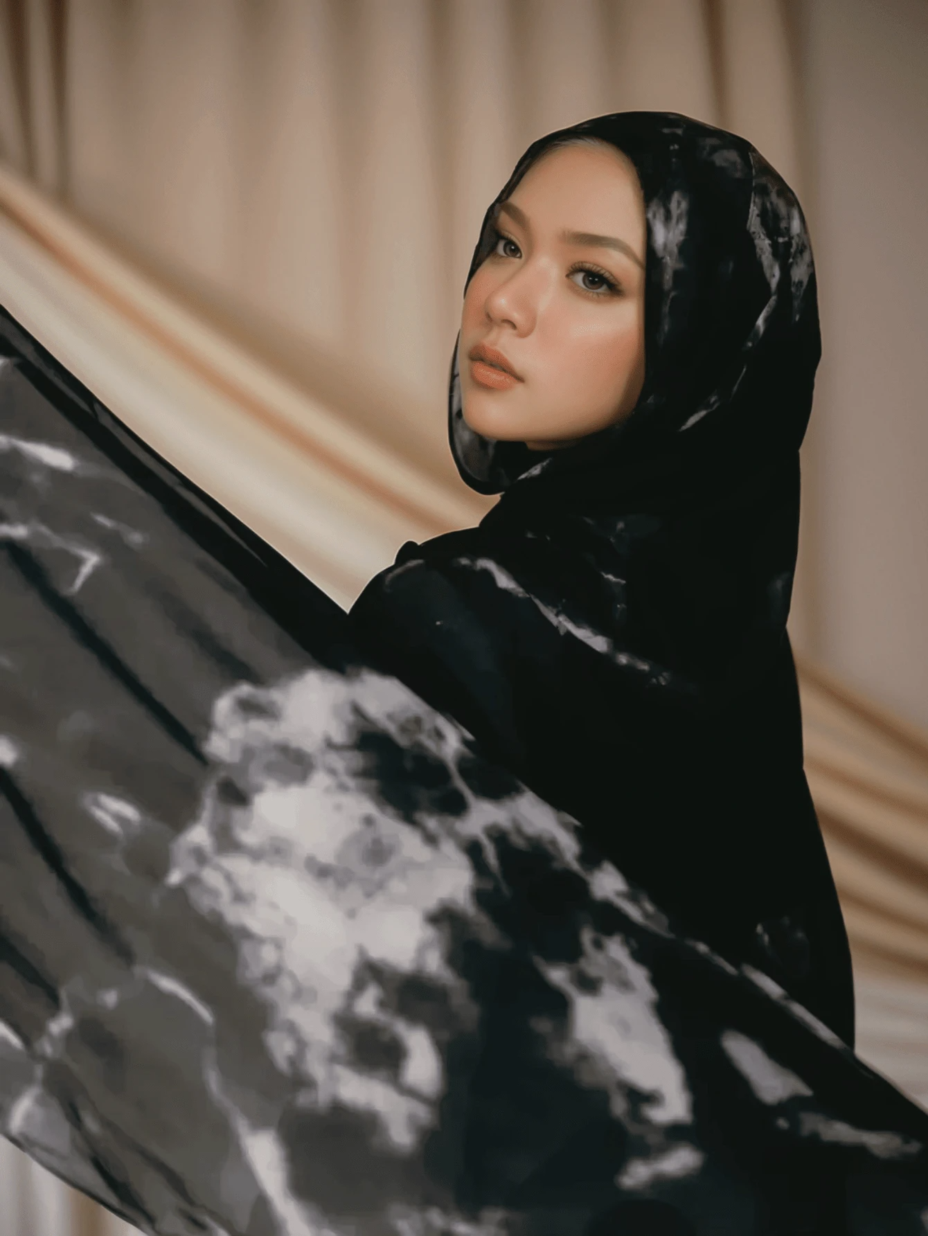 MYM03 New Modal Printed Hijabs Brimming Muslim Premium Ombr - MinYang Fashion Apparel Accessory Manufacturer