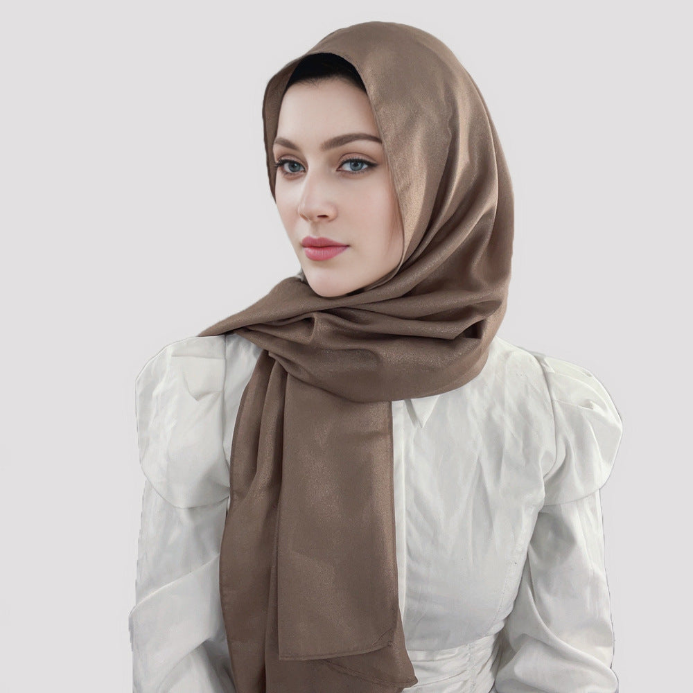 MSL328 Pure color diamond chiffon long scarf scarf wholesale - MinYang Fashion Apparel Accessory Manufacturer