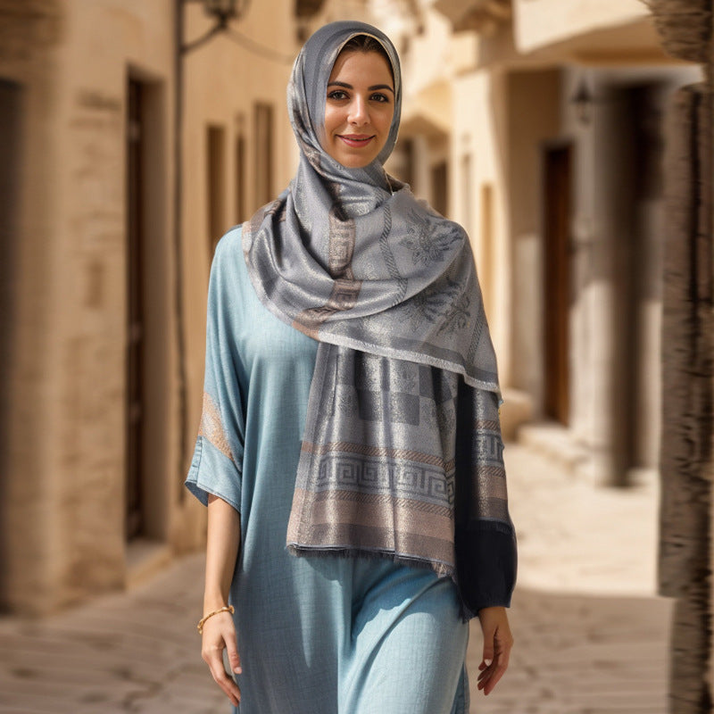 03-16 Hot Selling Turkish Headscarf Travel High-end Sunscreen Shawl Casual Scarf