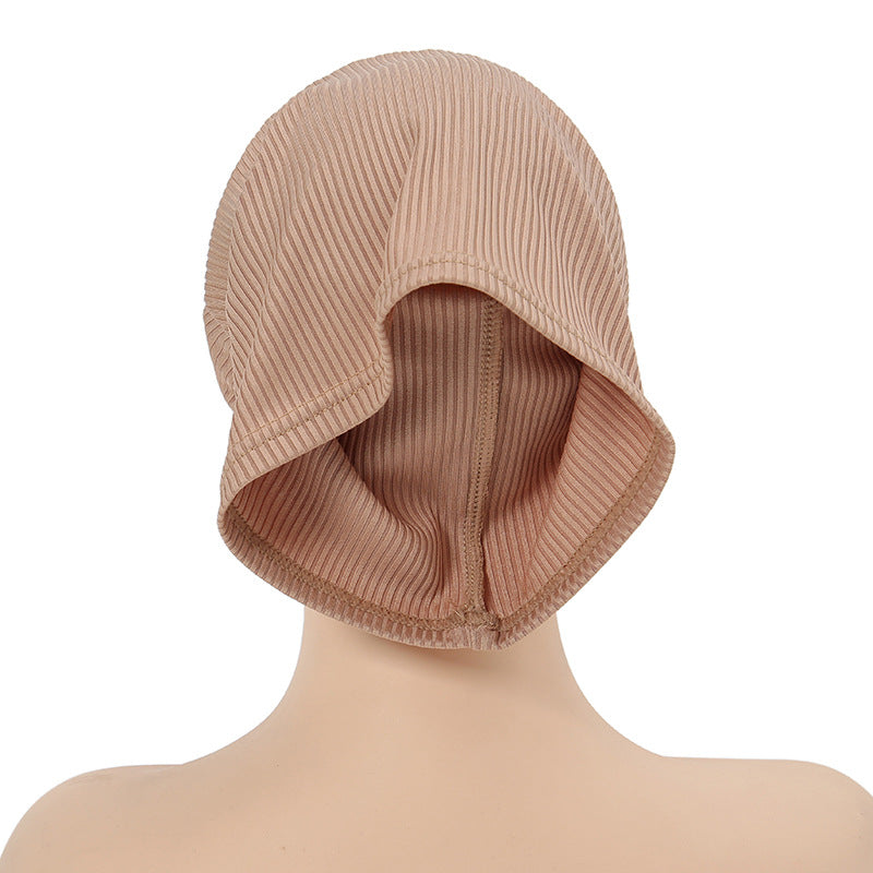 MSL028 Fashion bottom hat threaded cotton solid color headscarf - MinYang Fashion Apparel Accessory Manufacturer