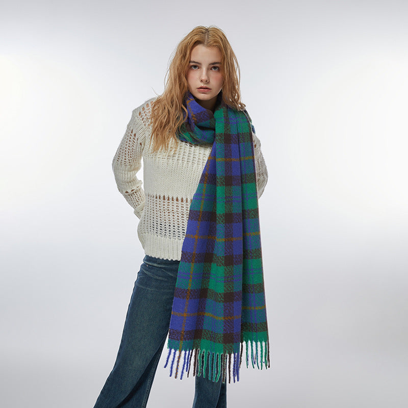 2023-10-29 plaid winter scarf - MinYang Fashion Apparel Accessory Manufacturer