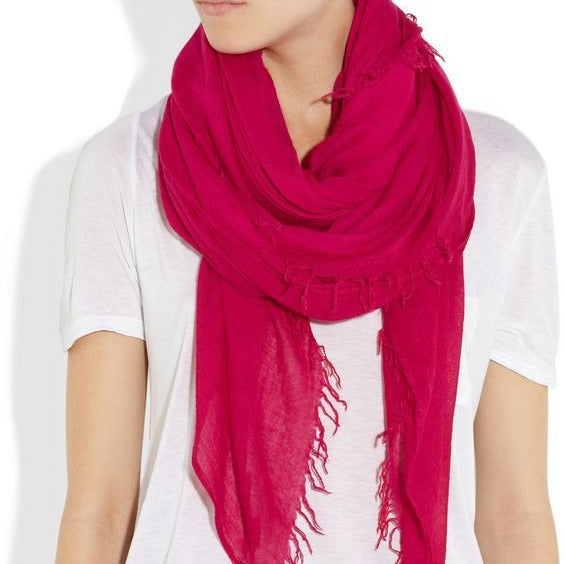 WJ01 Cotton scarf solid color scarf wrinkled bubble scarf shawl headscarf