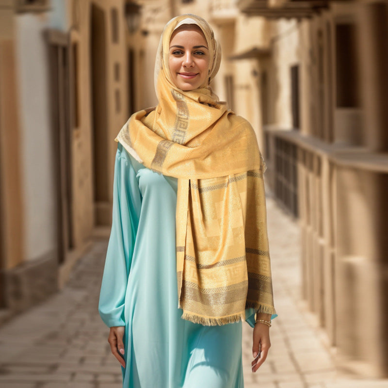 03-16 Hot Selling Turkish Headscarf Travel High-end Sunscreen Shawl Casual Scarf