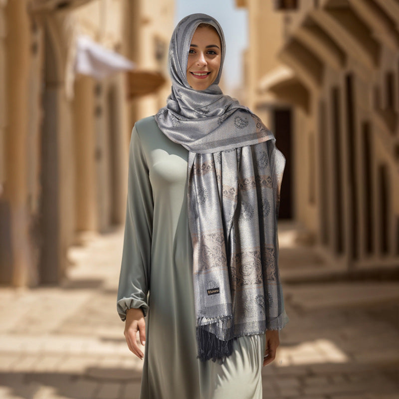 03-15 Women's headscarf travel thin sun protection scarf shawl