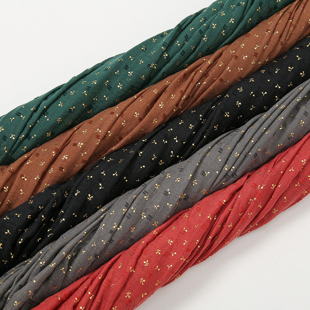VS468 hot stamping cotton hijab