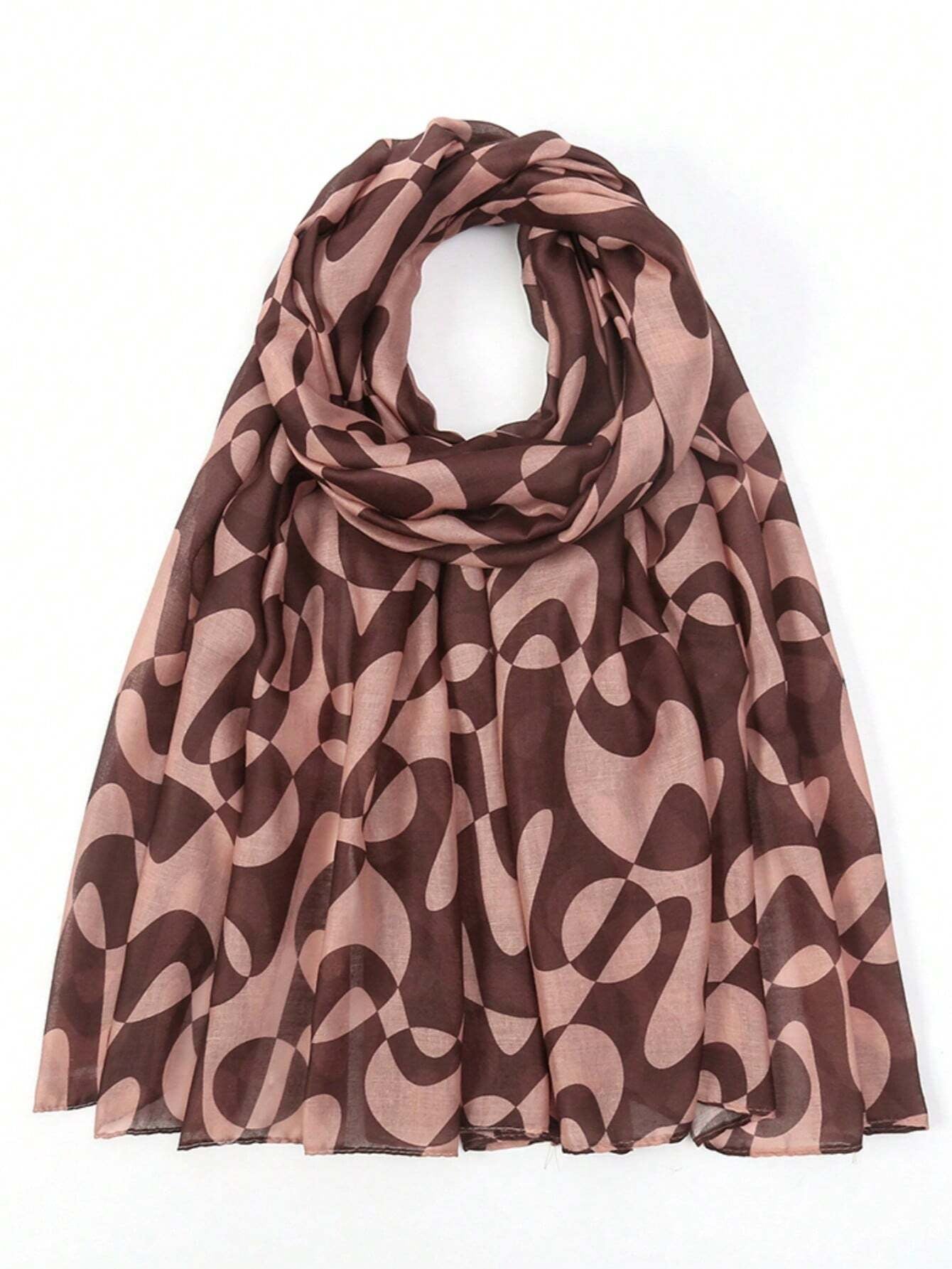 MYM22 Contrast color design modal Printed hijab - MinYang Fashion Apparel Accessory Manufacturer