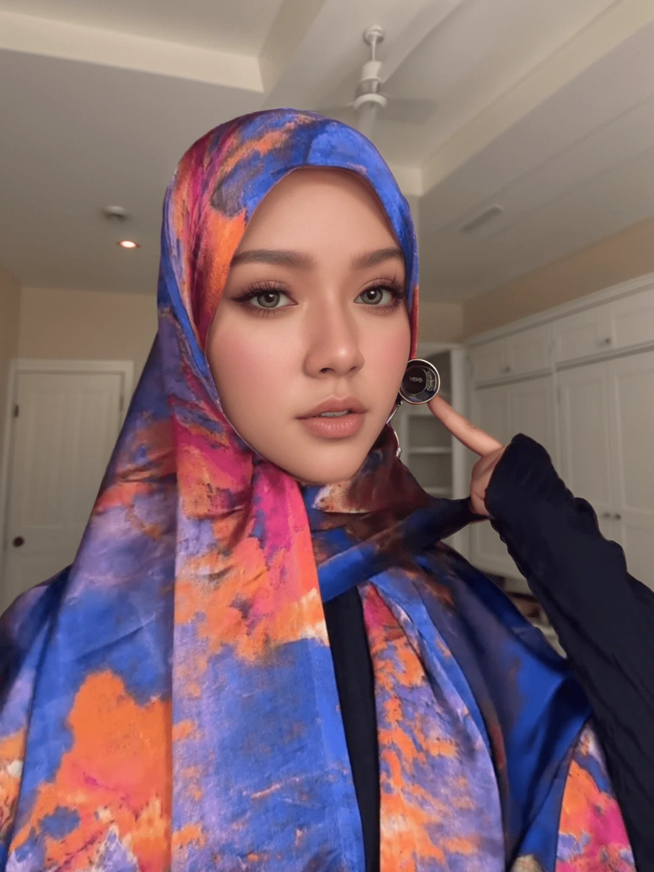 MYM14 Modal tie-dye printed scarf/hijab - MinYang Fashion Apparel Accessory Manufacturer