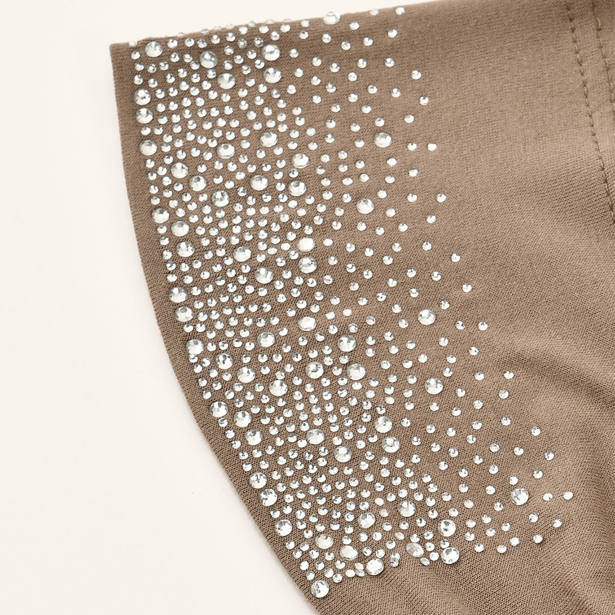 RS059 Rhinestone bandage mercerized cotton hijab cap