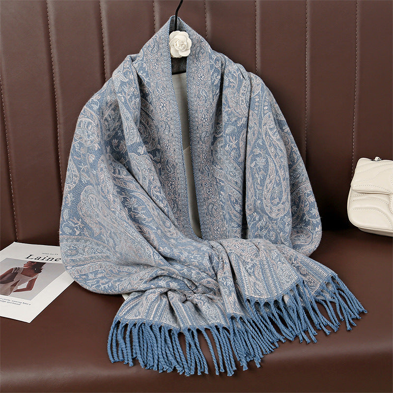 MY07 New core-spun yarn thick warm scarf - MinYang Fashion Apparel Accessory Manufacturer
