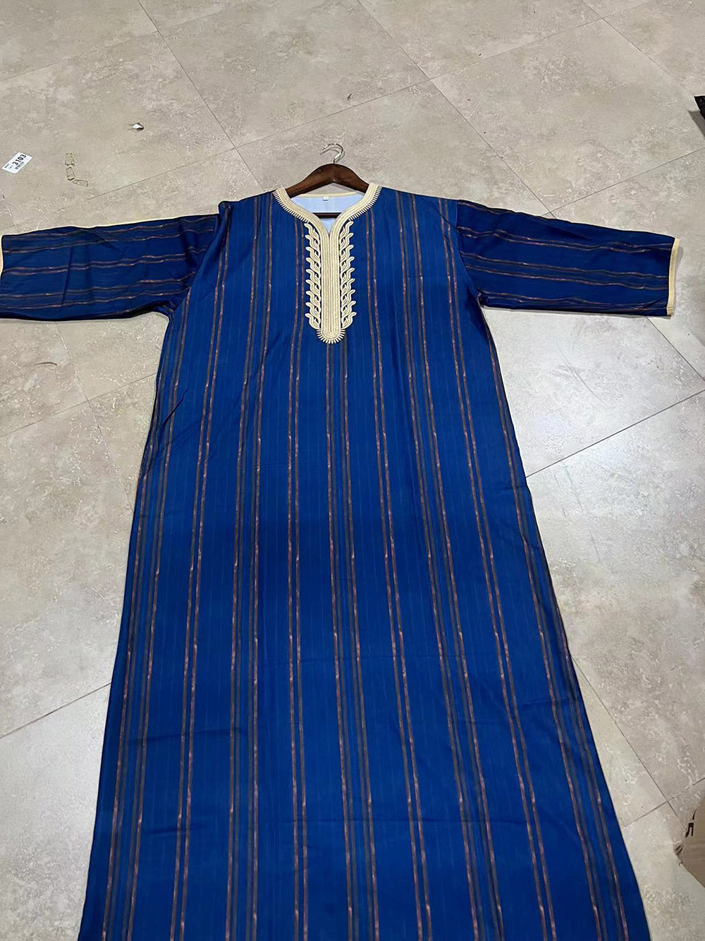1134999 Foreign trade Muslim long-sleeved embroidered ethnic style Arab robe men's robes abaya - MinYang Fashion Apparel Accessory Manufacturer