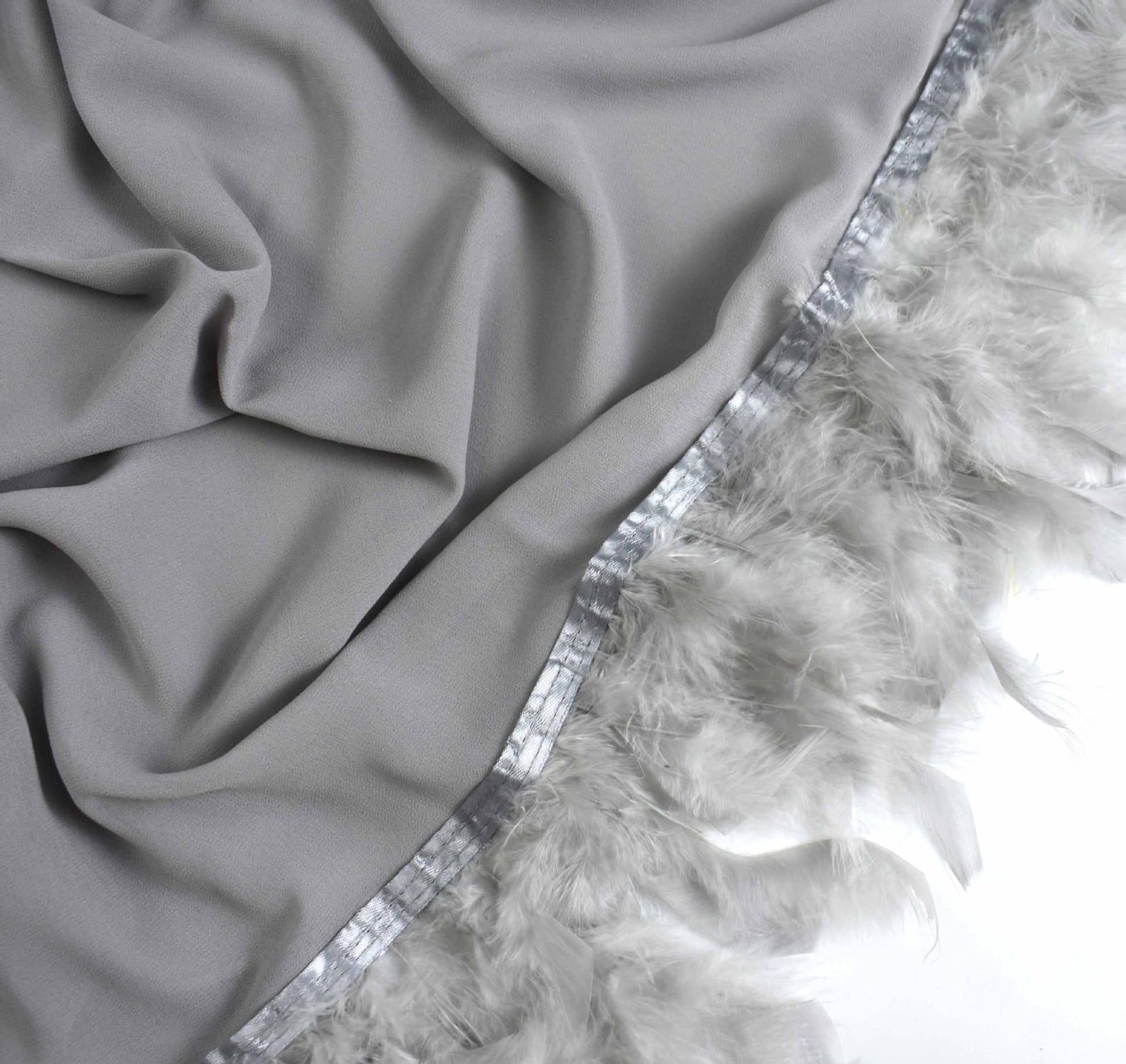 W-0003 new plain pearl chiffon feather hijab scarf - MinYang Fashion Apparel Accessory Manufacturer