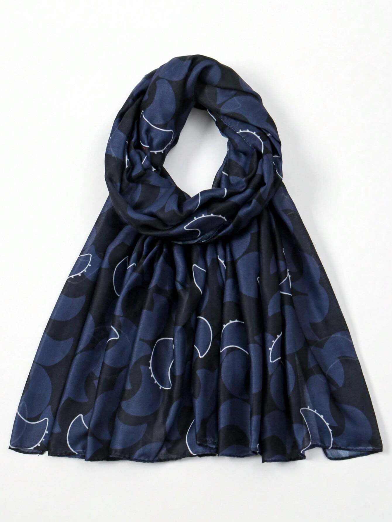 Bufanda/hijab con estampado de luna pequeña, nueva moda MYM21