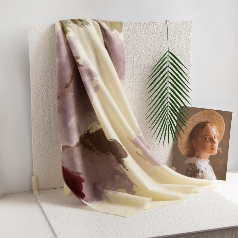 FH24-5783 Polyester Vintage Faux Cashmere Scarf hijab printed scarf scarf winter scarf