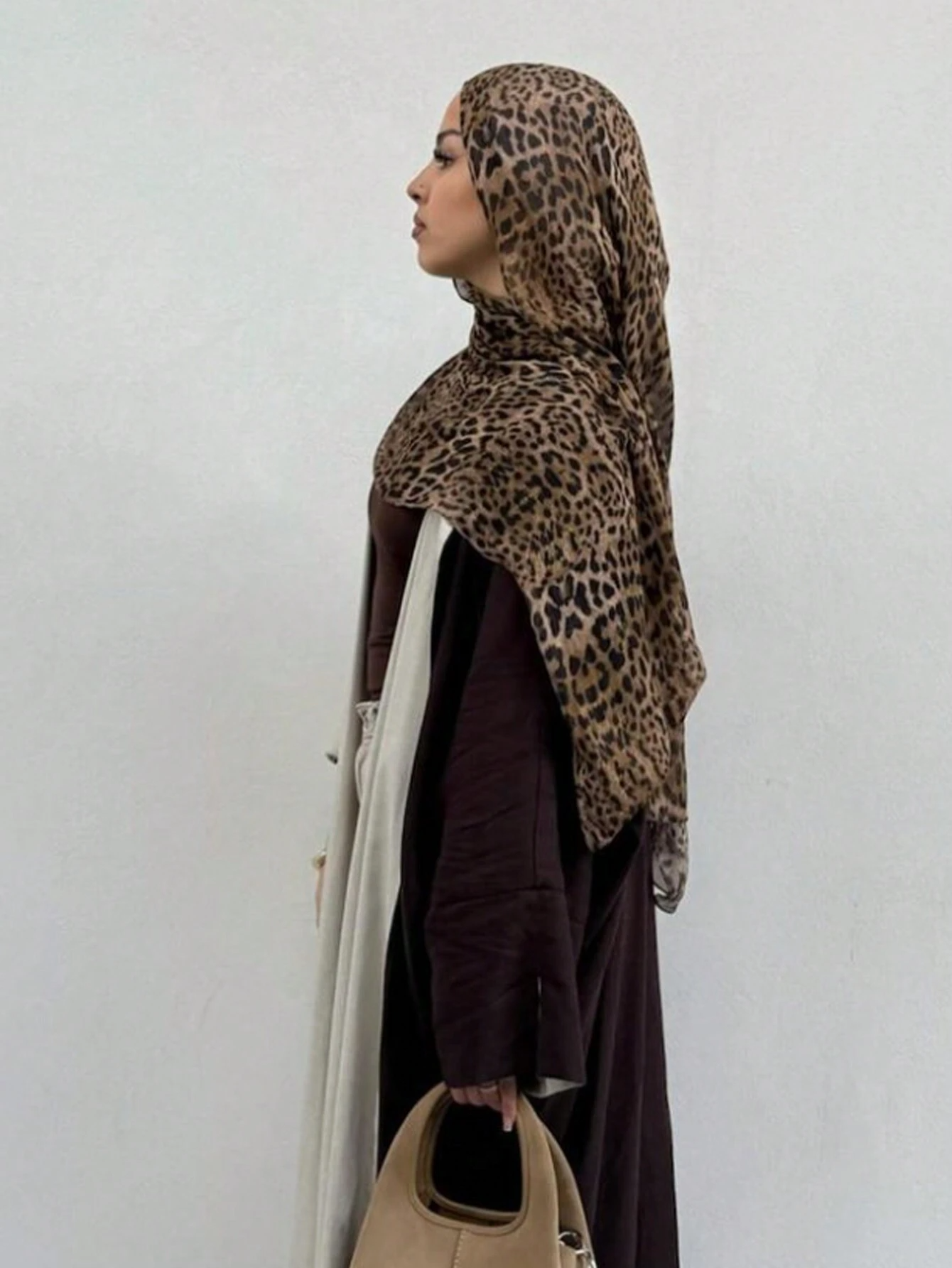 MYM01 Modal Leopard Print Casual Elegant Scarf /hijab