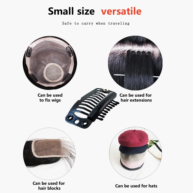 JH00088 Wig clip 9 teeth hijab stainless steel accessories(MOQ:10000)