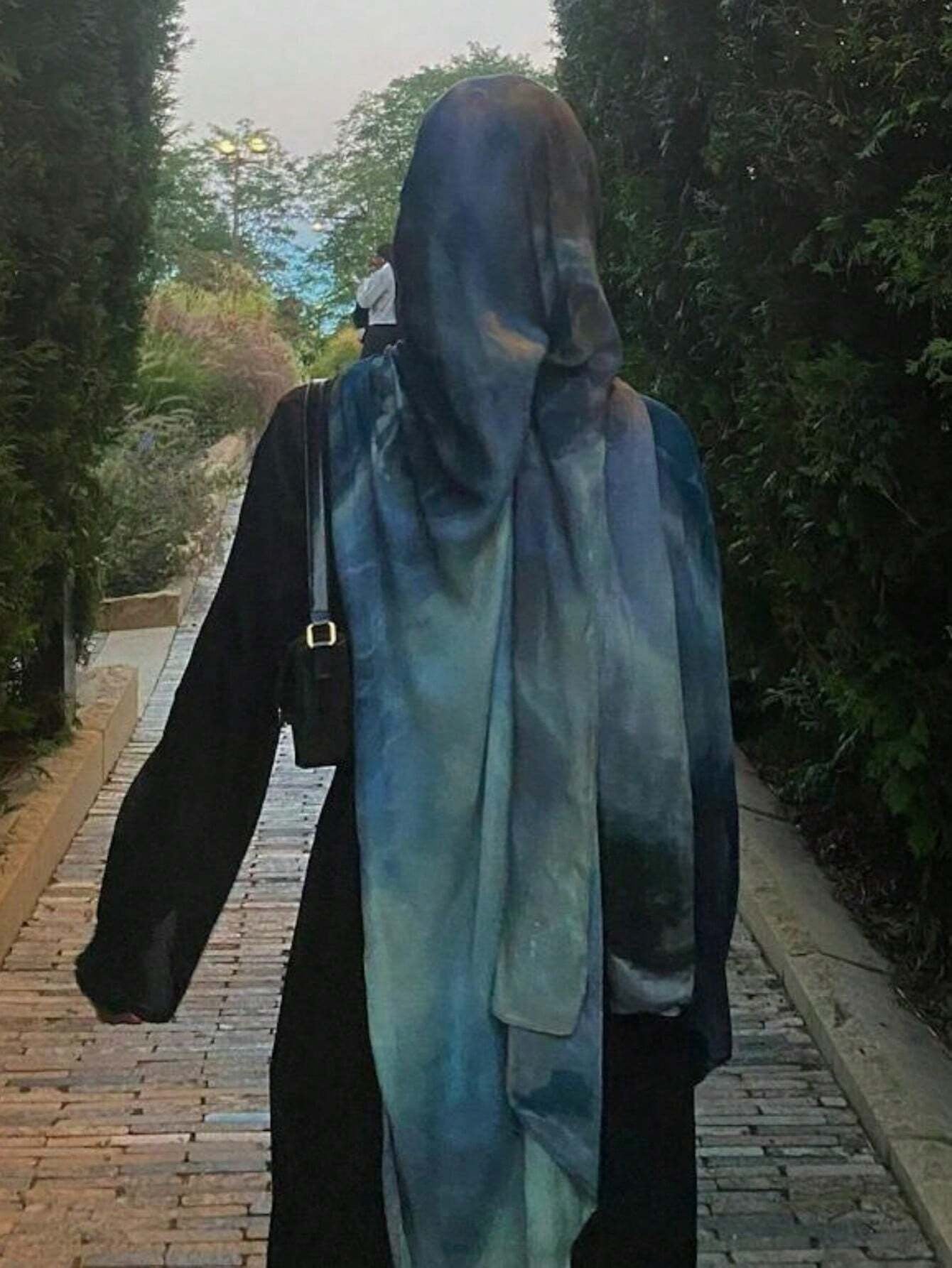 Bufanda/hijab con estampado modal de la serie acuarela de lujo MYM06