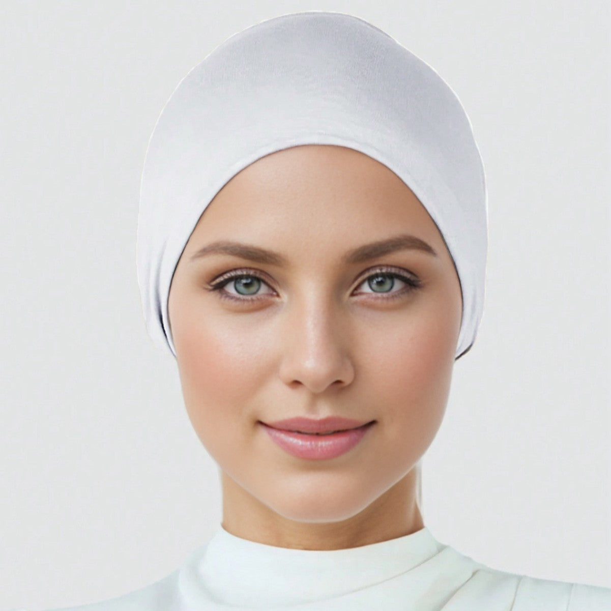 MSL124 Solid color jersey hijab cap