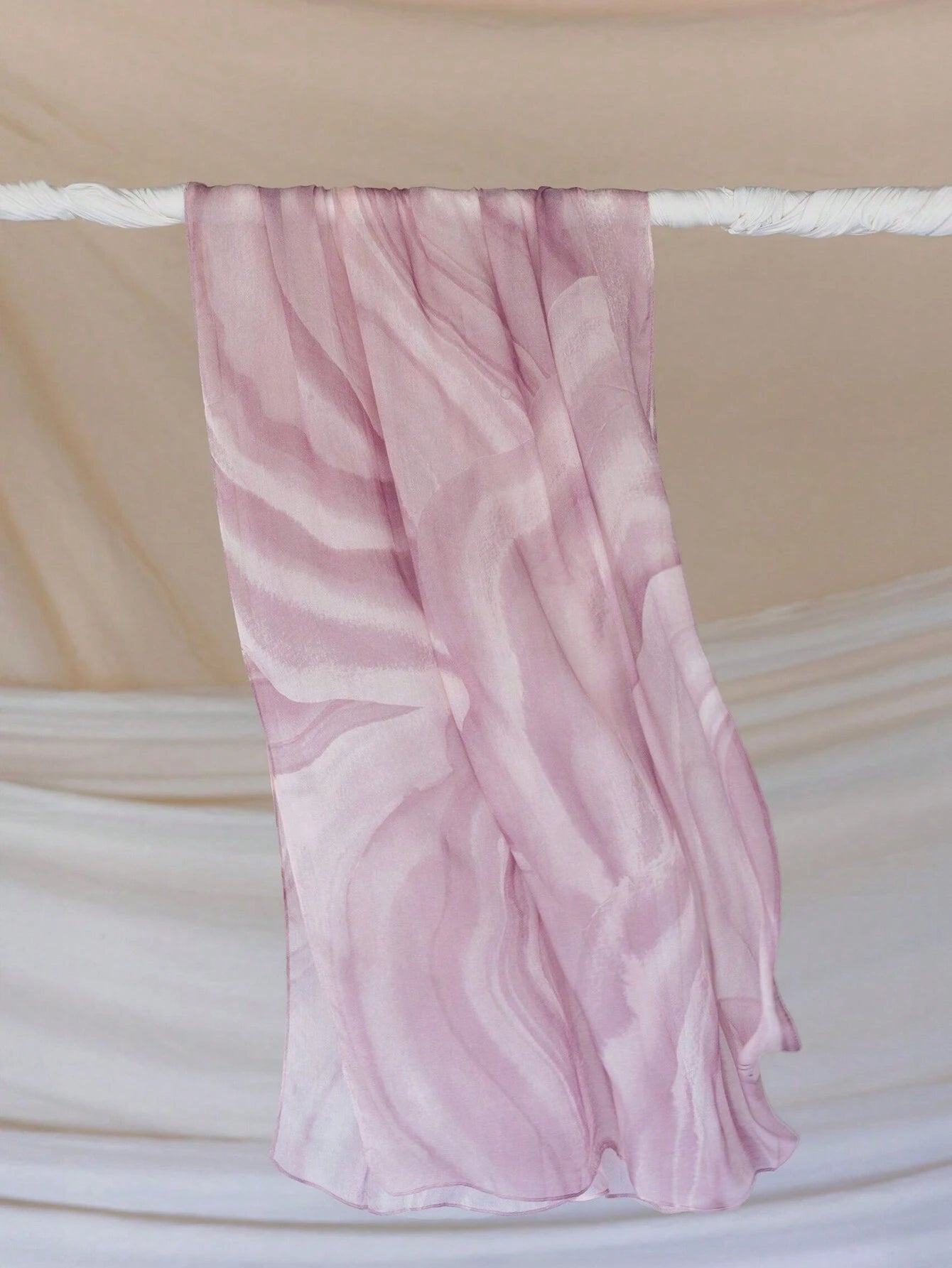 MYM27 Simple pink modal print hijab/scarf - MinYang Fashion Apparel Accessory Manufacturer
