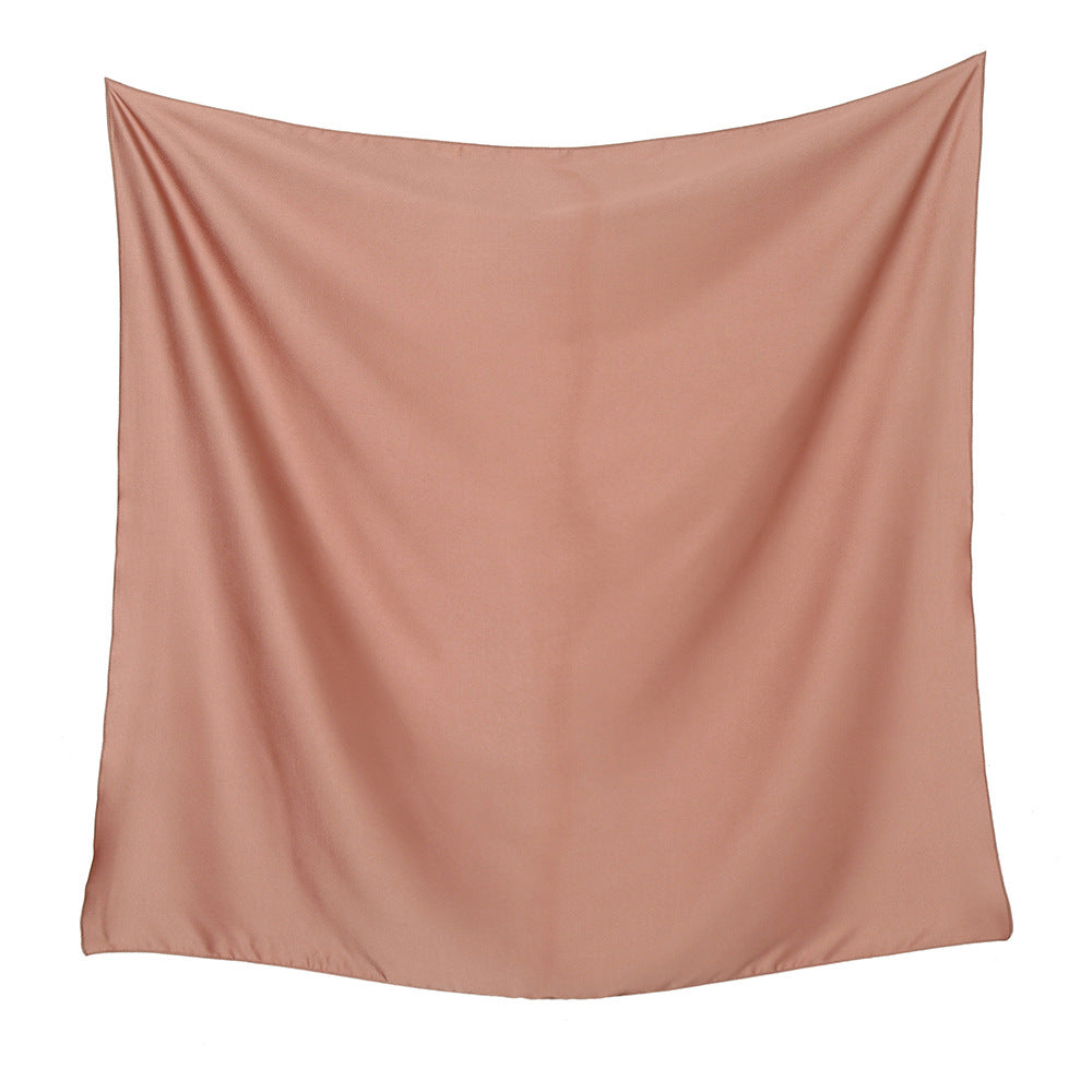YW218 125*125 plain satin kerchief hijab